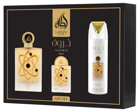 Set Lattafa Tharwah Gold edp 100ml + 20ml